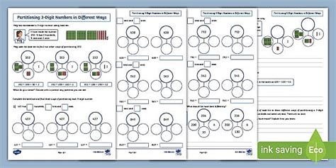 partitioning 3 digit numbers|3.